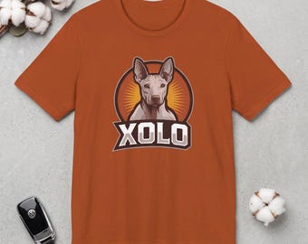 Xoloitzcuintle Dog Portrait T-Shirt - Unisex Mexican Aztec Canine Tee