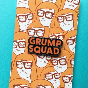 GRUMP SQUAD Hard Enamel Pin Badge — Co-designed w. comic artist Marc Ellerby