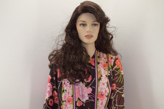 Vintage Georgie Keyloun wrap around kimono, caftan