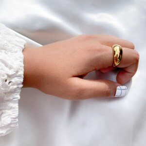 Gold Dome Ring, Classy Dome ring, Elegant dome rings, signet rings, dome signet ring, Gold Signet ring