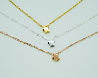 small turtle necklace
