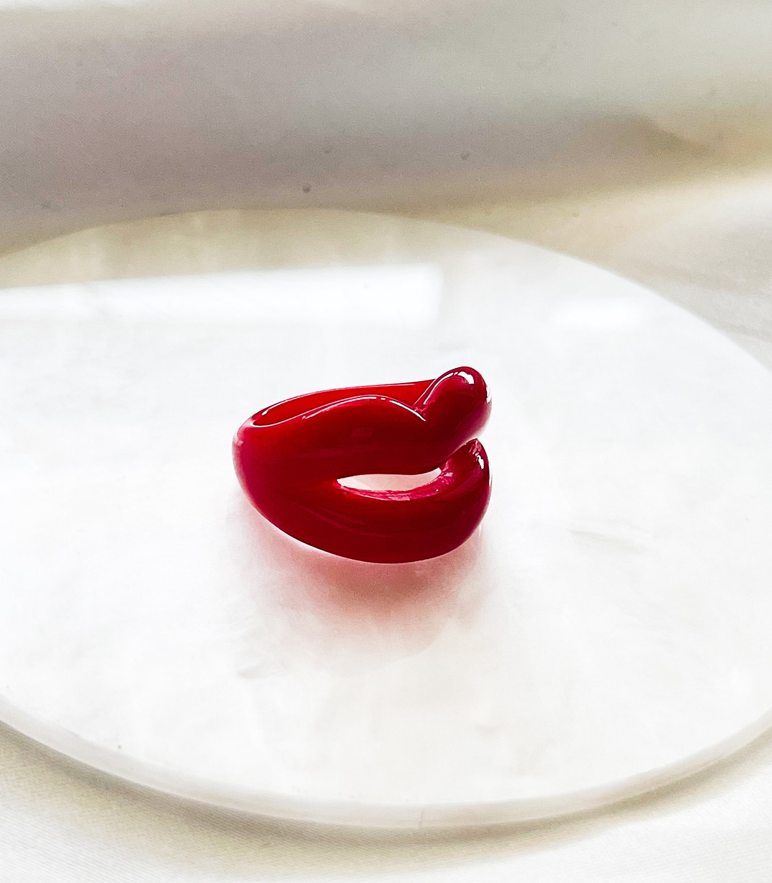 Acrylic Lip Rings Acrylic Ring Lip Shape Ring Lip Shape Etsy