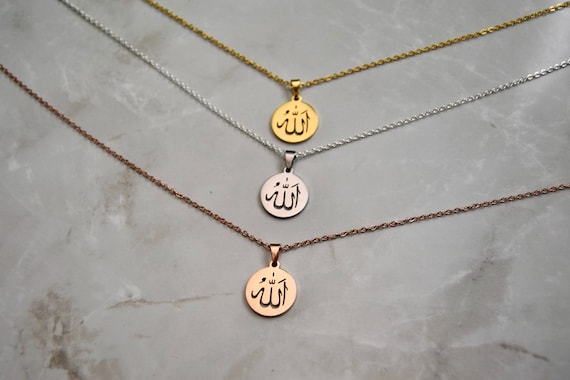 God Name Symbol Necklace Allah Necklace Muslim Pendant Islamic