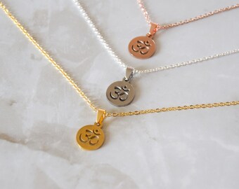 Gold Om Necklace - Etsy