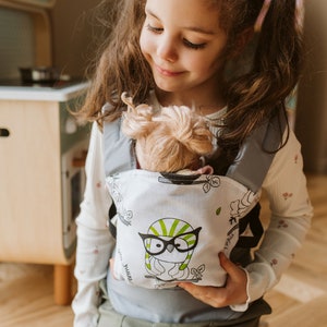 Puppentrage, porta muñecas, mini sling, porta juguetes, accesorio para bebé reborn, mini sling, mejor regalo, sling para muñecas