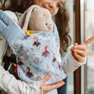 Portador de muñecas para juegos de simulación para niñas Elsa y Anna