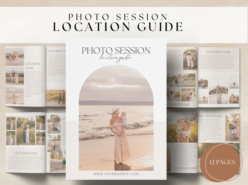 Photography Session Location Guide.pdf Photography Location Guide: Customizable Canva Template (8.5x11 Inches ...