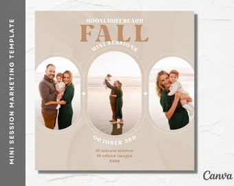 Fall Mini Session Marketing Template | Canva Template for Mini Sessions | Fall Minis | Fall Mini Session