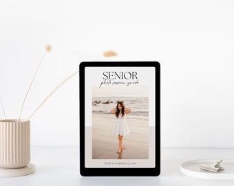 Senior Photo Guide | Canva Template | Senior Session Guide | Photography Pricing Guide | Pricing Template