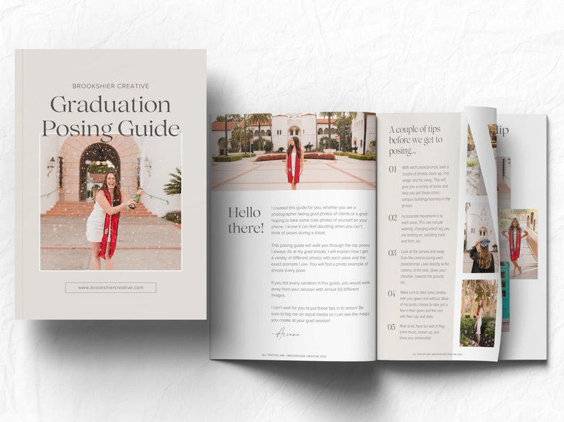 Graduation Posing Guide for Photographers Grad Posing Guide 2024 Graduation Grad Photo Ideas image 3