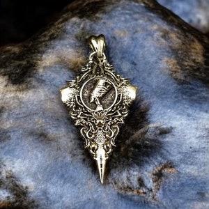 Egyptian Nefertiti Queen Pendant, Egyptian Mythology Pendant, Eye of Horus Pendant, Ancient Goddess Nefertiti Brass Jewelry