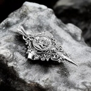 925 Sterling Silver Saint Michael Pendant St Michael The Archangel Christian Jewelry Valentines Day Gift
