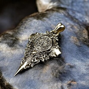 Aztec Mayan Calendar Pendant, Mayan Pendant Mexican Calendar Brass Jewelry Valentines day gifts