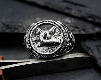 925 Sterling Silver Horse Ring: Lucky Animal Jewelry