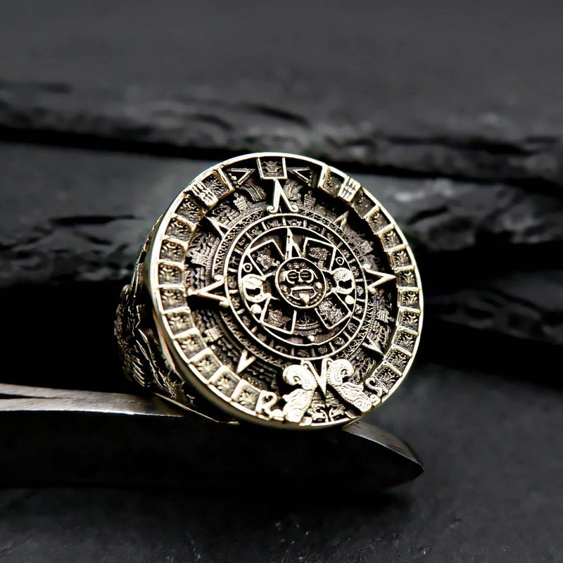 Aztec Style Rings Aztec Ring Men - Etsy