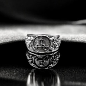 925 Sterling Silver Sigil of Lilith Ring Gothic Jewelry Gift For Her, Him