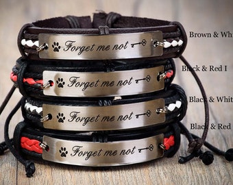 Personalized Leather Bracelet, Engraved Leather Bracelet, Anniversary Gift, Customized Bracelet, Custom Cuff Bracelet engraved, Gift for him