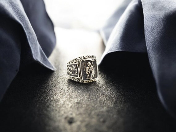 ガルシア  galcia / MEXICAN SANTAMUERTE RING KapalaStainlessSteelSugarSkull