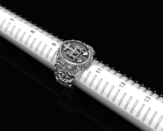 925 Sterling Silver Miraculous Virgin Mary Ring, Christian