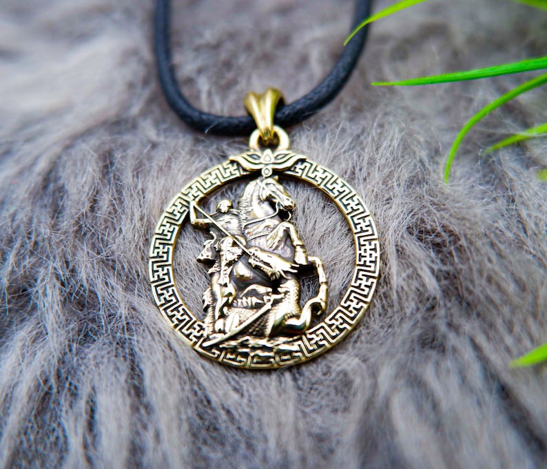 St Pendants Saint Pendants Sovereign Medieval Etsy