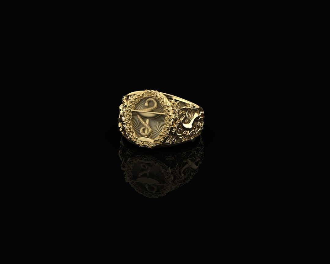 Bowl of Hygieia Ring Pharmacy Ring Medical Ring Pharmacy Etsy Canada