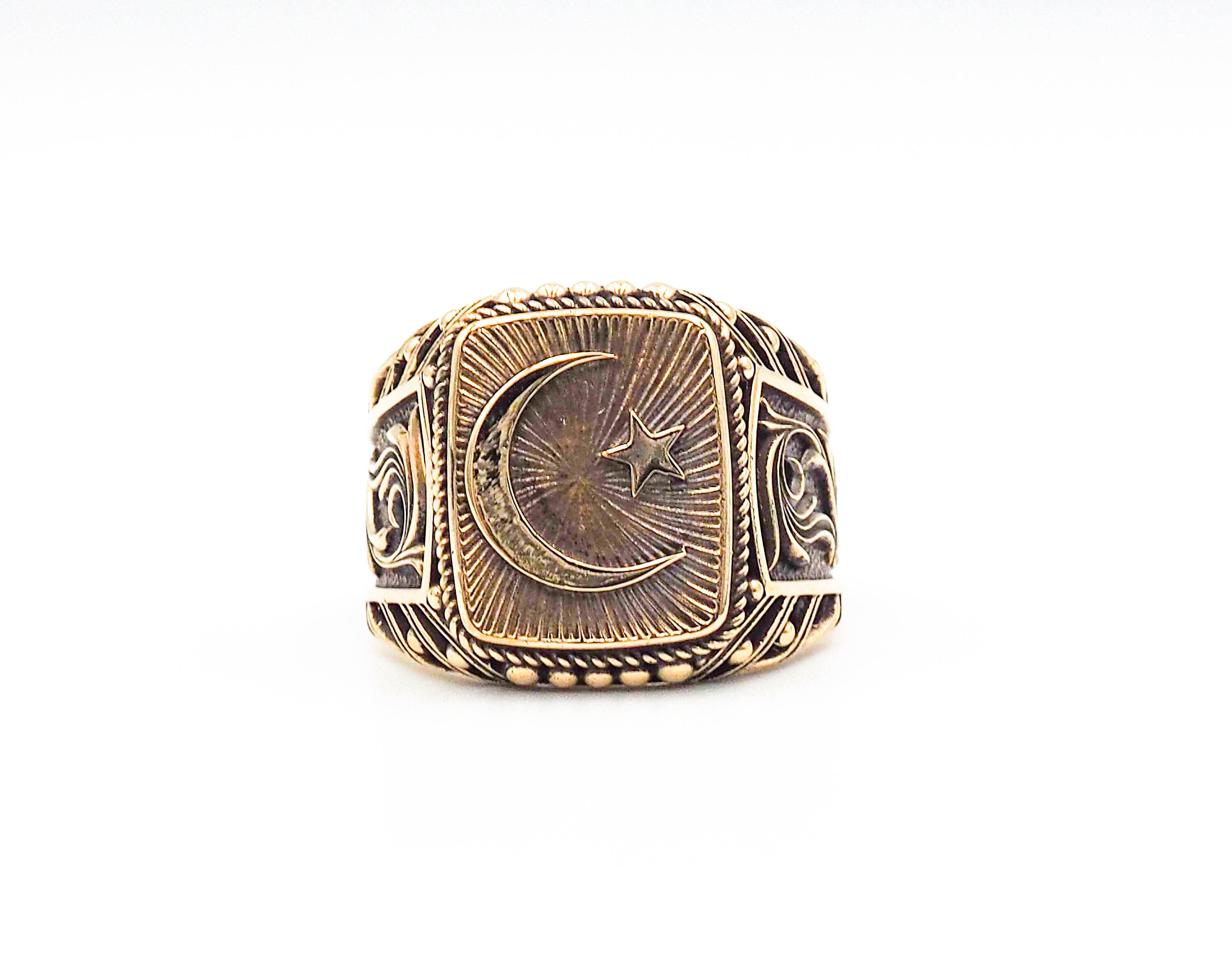 Nation of islam star and crescent ring sale