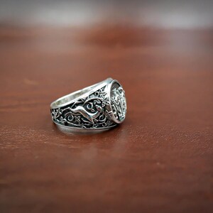 925 Sterling Silver Archangel St Saint Michael Ring, Archangel Raphael ...