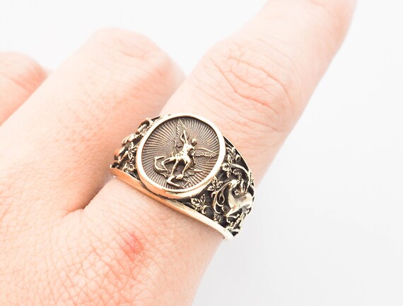St michael 2024 ring gold
