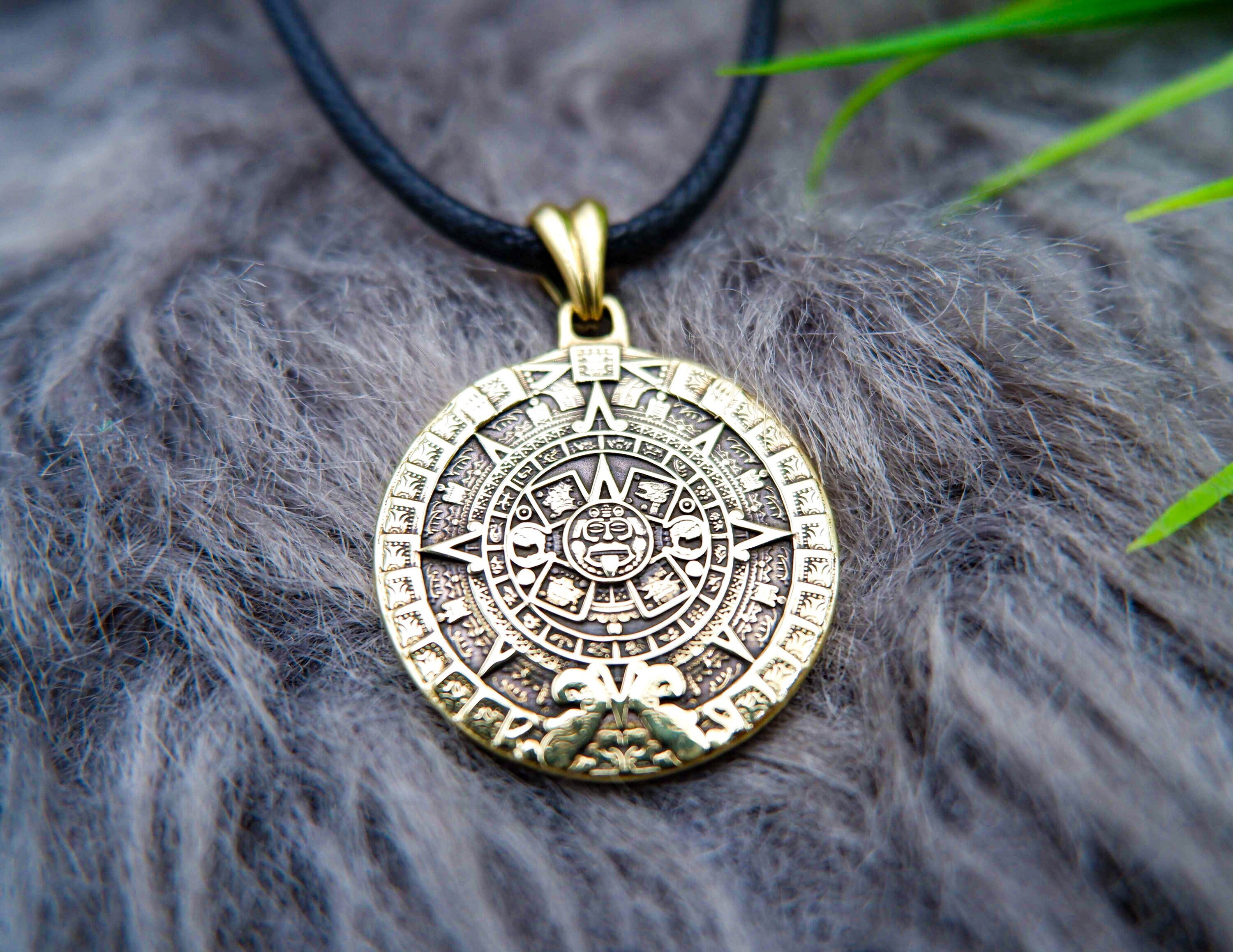 Aztec Calendar Pendant Mayan Calendar Pendant Aztec Calendar - Etsy