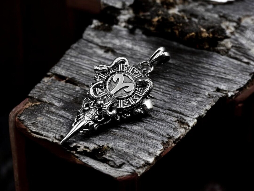 925 Sterling Silver Zodiac Aries Pendant With Snake, Zodiac Pendant ...