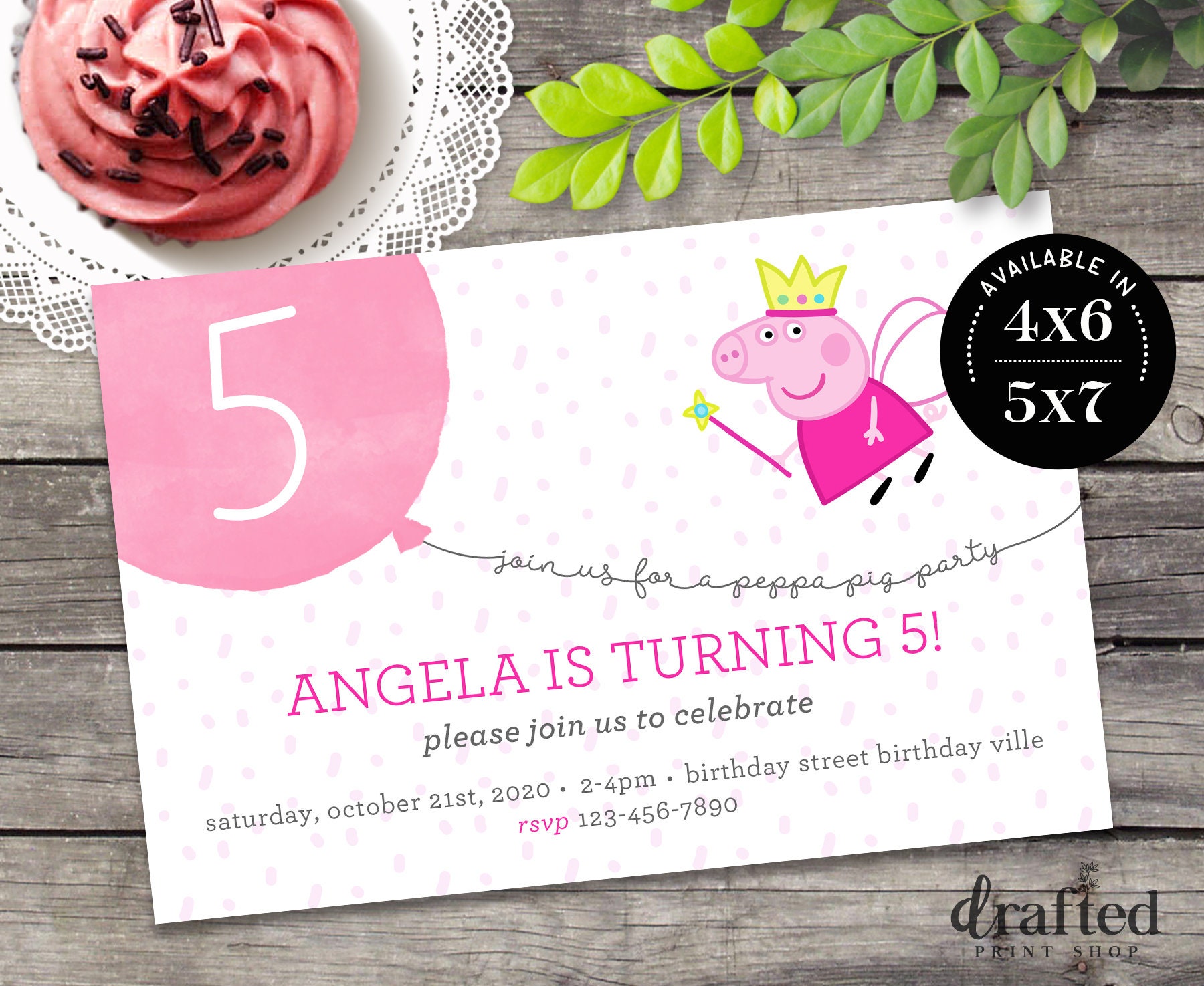 Peppa Pig Birthday Invitation, Peppa Pig Party, Peppa Pig Printable