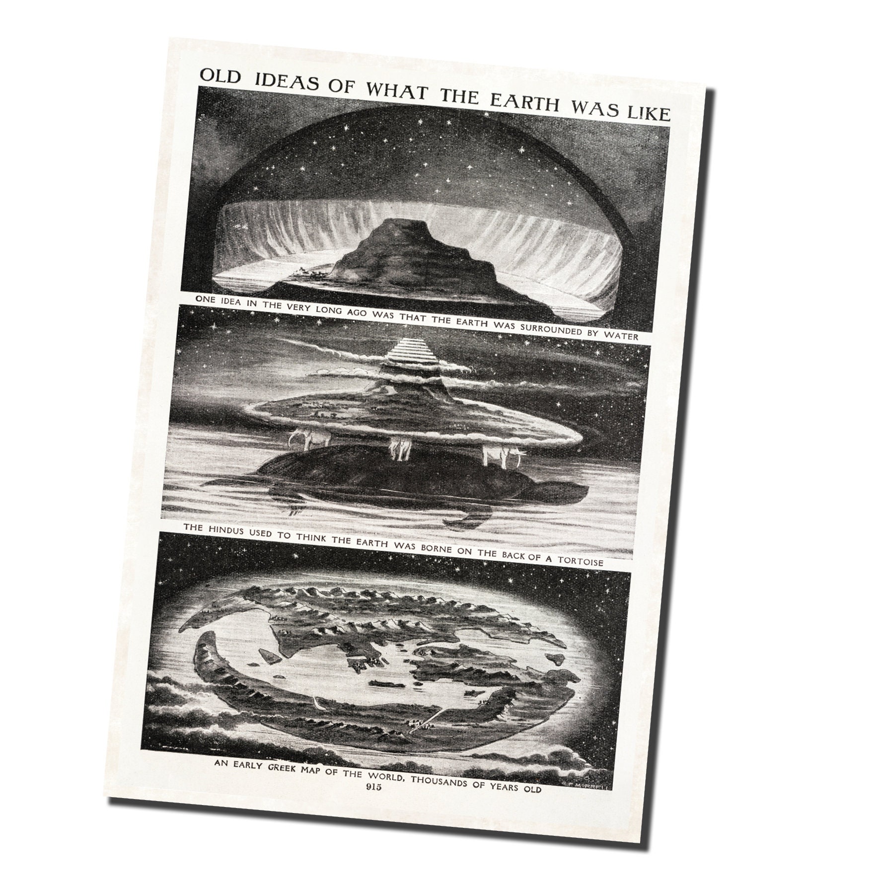 Old Flat Earth Ideas Ancient World Map Map Of The World Astronomy