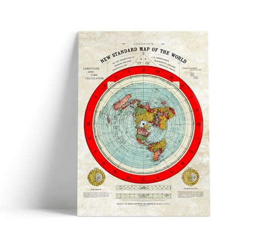 Flat Earth Map : Alex Gleason's New Standard Map of the