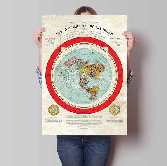 アレクサンダー・グリーソンの世界地図 61x91cm 大型ウォール