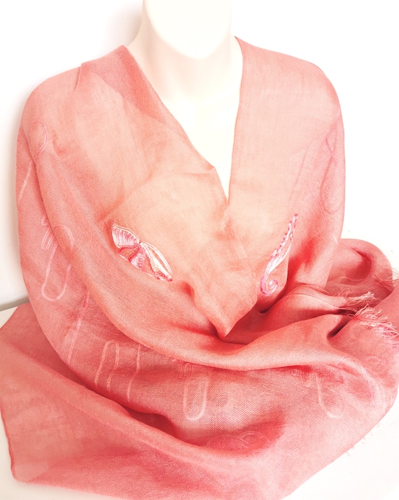 BRIONI Vintage Designer Salmon Pink Linen Silk Mix
