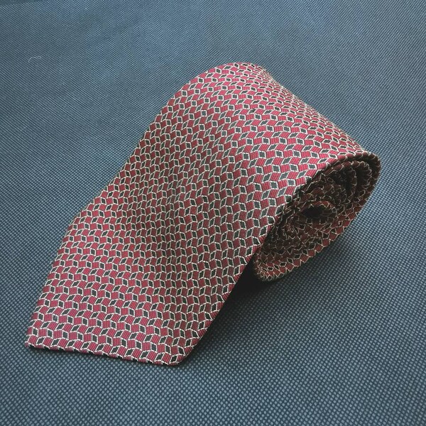 Necktie, Tie, Work Tie, Formal Tie, Men's Tie, Vintage tie,  red and black tie, Cravate, krawatte, corbatta, cravatta, krawat