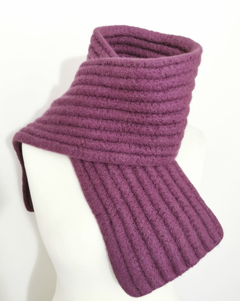 Vintage Super Thick Wool Neck Warmer Mauve Wool Neck Warmer Etsy