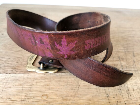 VINTAGE DSQUARED2 AUTHENTIC LEATHER Belt, Dark Tan