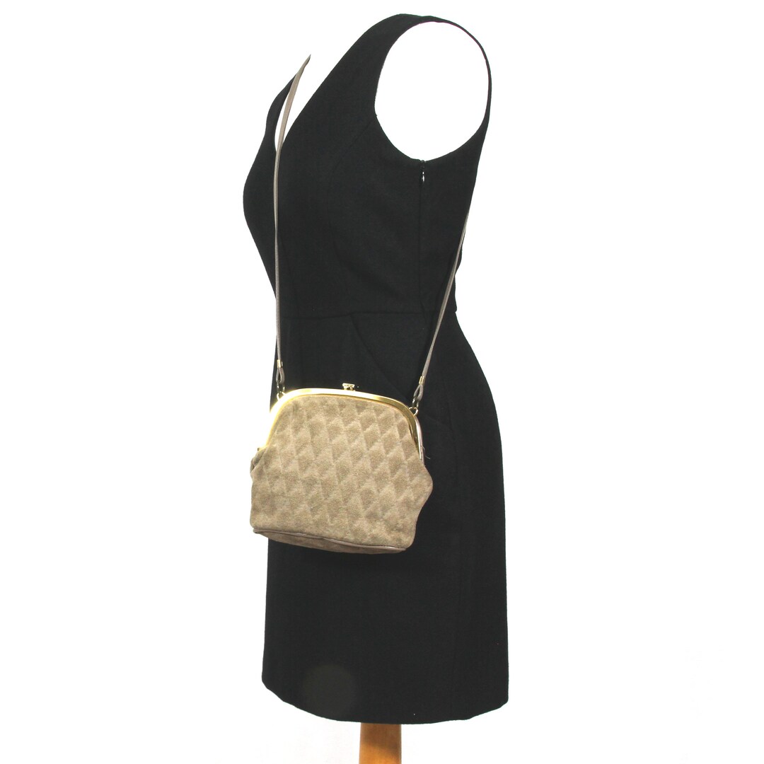 Vintage Classic Debenhams Suede Crossbody Bag Cross Over Bag Etsy
