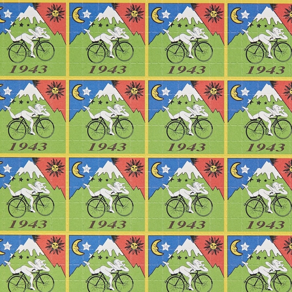 Blotter Art "Albert Hofmann Bike-ride 1943" 500 Hit's