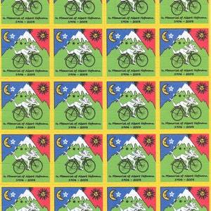 Blotter Art Albert Hofmann Bike-ride memorial 500 hits image 1