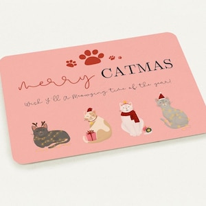 Merry CatMas Weihnachtskarten – Süße Katzen in Winterkostümen | 10er-Pack mit Umschlägen