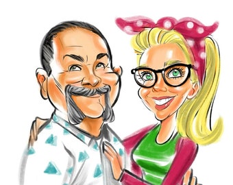 Cartoon Portrait - Etsy Cartoon Portrait - Etsy