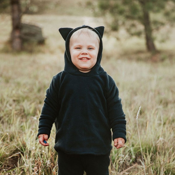 Kids Black Cat Costume, Halloween Cat Dress-up, Cat Cosplay, Children's Costume, Feline Outfit