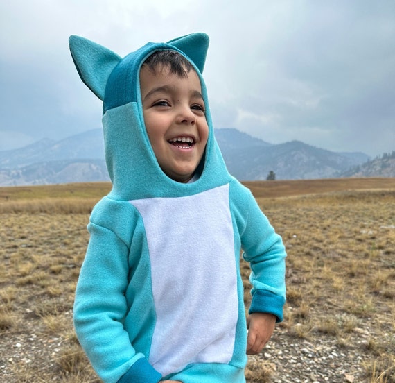 Disfraz inspirado en Bluey para niños, sudadera con capucha de vellón Blue  Heeler, disfraz de animal, tiempo de juego de disfraces, disfraz de  Halloween para niños -  España