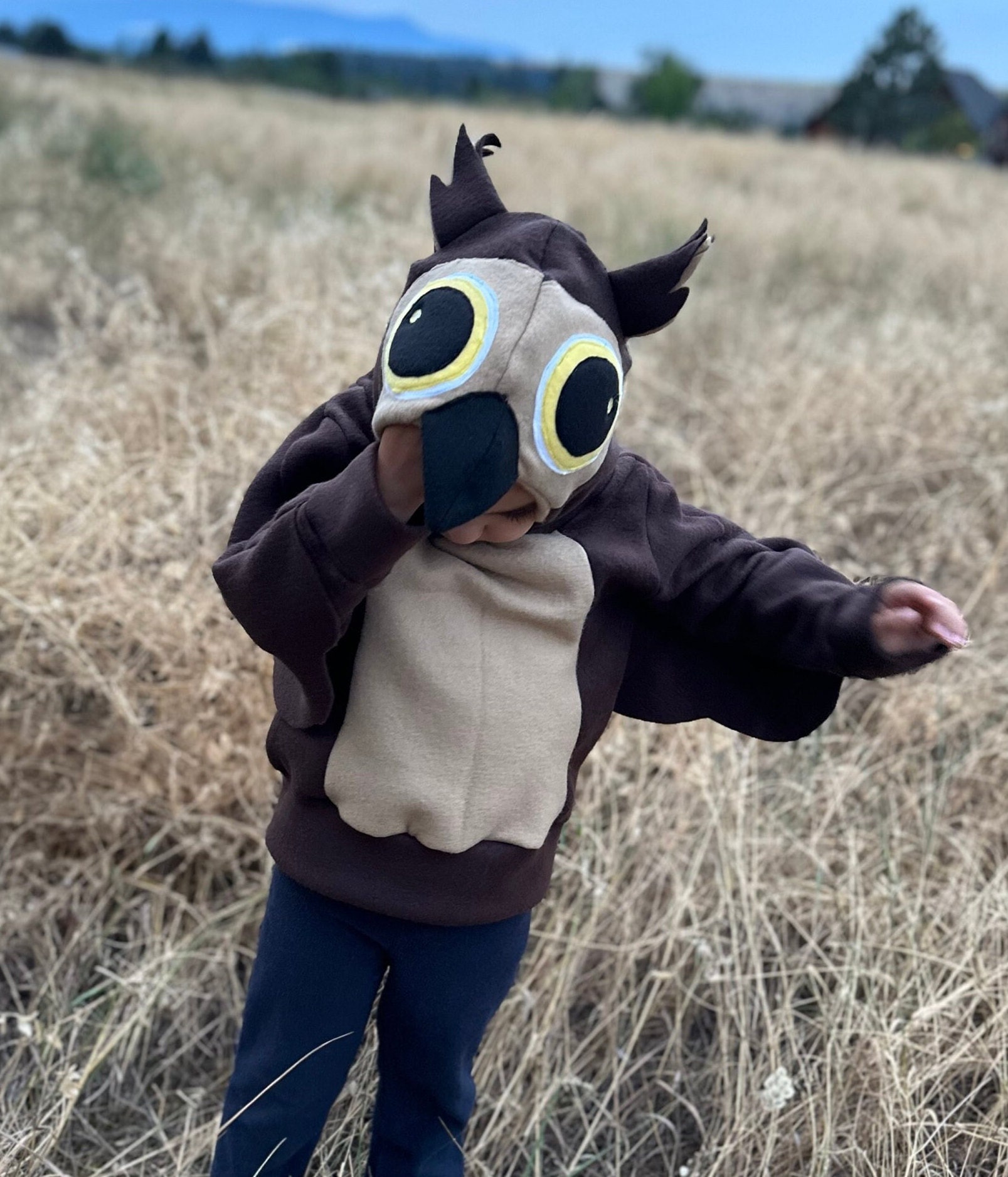 Toddler Fleece Bald Eagle Costume