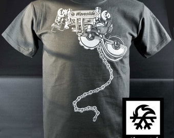 T-Shirt Schaltwerk Bike Fahhrad Waveslide