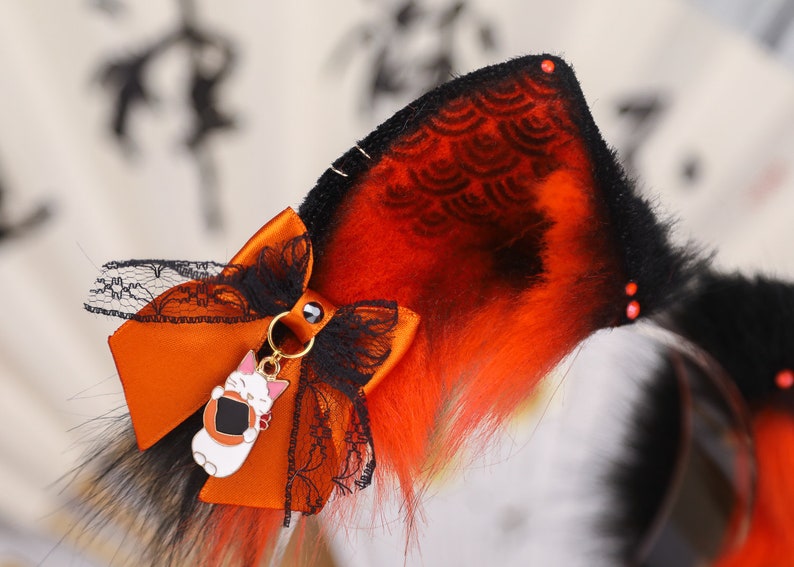 Japanese Cat Ears Faux Fur Handmade Cosplay Cat Ears Etsy