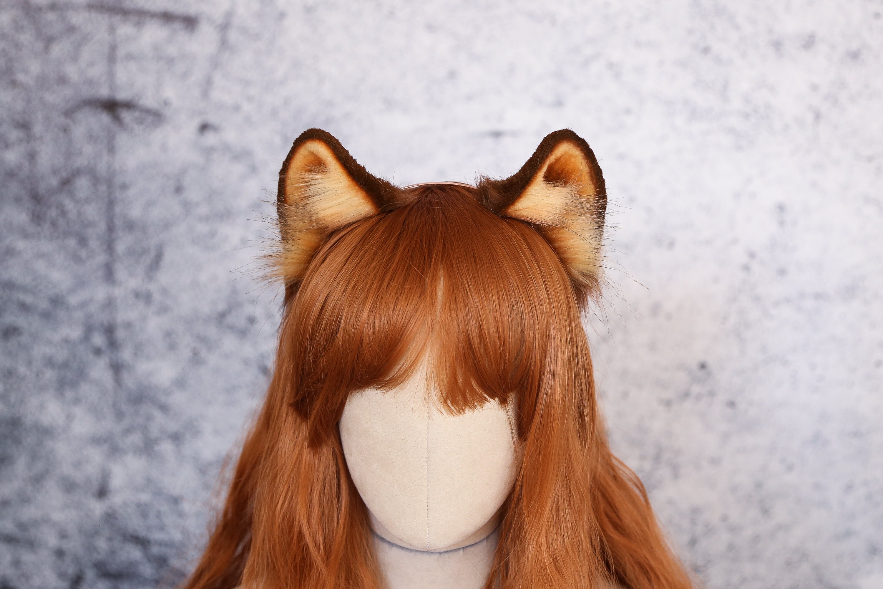 Tanuki Ears Handmade Faux Fur Kitten Cosplay Anime Neko Etsy