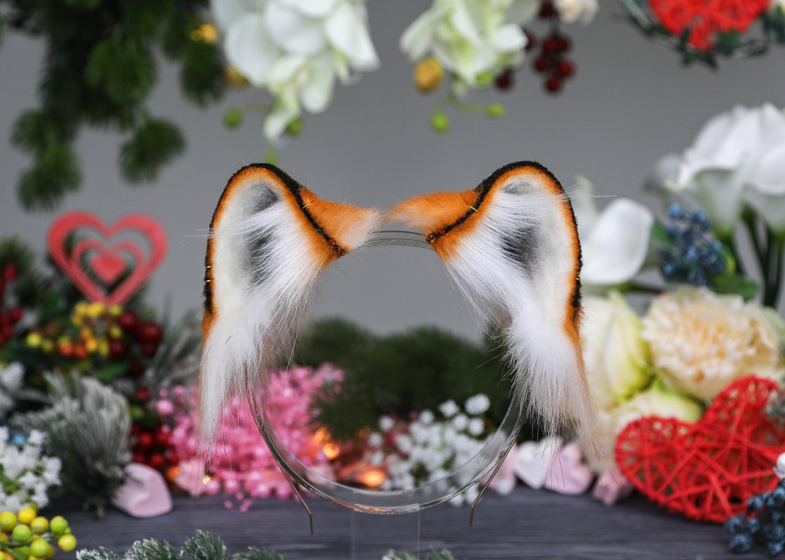 Realistic Tiger Ears Faux Fur Handmade Cosplay Wild Cat Ears Etsy